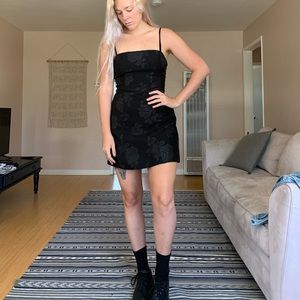 Urban Outfitters black floral dress